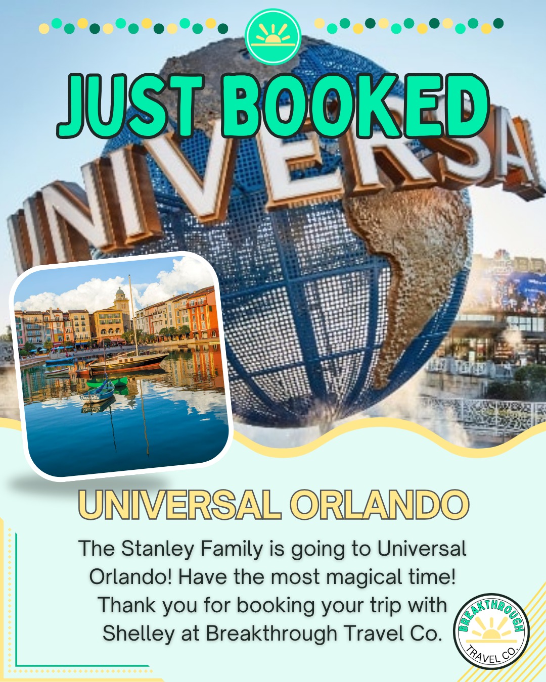Congratulations to the Stanley Family!✨ You are heading to Universal Orlando this summer!🎢🌎 

Thank you so much for trusting me to help plan your magical vacation. 🫶

@moreandmoremagic 

@breakthroughtravelco